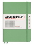 Записная книжка Leuchtturm A5 (в клетку) 251 стр., твердая обложка, пастельно-зеленая