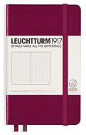 Записная книжка Leuchtturm A6 (нелинованная), 187 стр., твердая обложка, винная