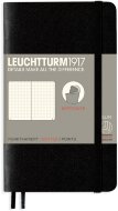 Записная книжка Leuchtturm Pocket A6 (в клетку), 123 стр., мягкая обложка, черная