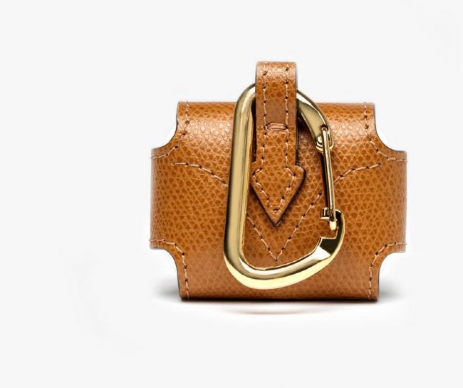 Кожаный чехол для AirPods Pro Visconti VSCT Business Travel Collection цвет коньячный Кожаный чехол для AirPods Pro Visconti VSCT Business Travel Collection цвет коньячный