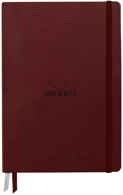 Записная книжка Rhodiarama Goalbook Creation в твердой обложке, A5, без линовки, 200 г, Burgundy бордовый Записная книжка Rhodiarama Goalbook Creation в твердой обложке, A5, без линовки, 200 г, Burgundy бордовый