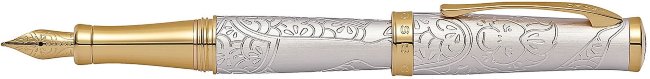 Перьевая ручка Cross Sauvage Year of the Monkey, Brushed Platinum Перьевая ручка Cross Sauvage Year of the Monkey, Brushed Platinum