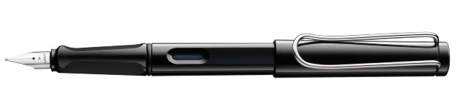 Комплект: Ручка перьевая Lamy Safari черный с упаковками синих и черных картриджей Комплект: Ручка перьевая Lamy Safari черный с упаковками синих и черных картриджей