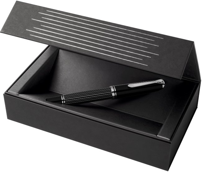 Перьевая ручка Pelikan Souveran M 815 SE, Metal Striped ST, перо F Перьевая ручка Pelikan Souveran M 815 SE, Metal Striped ST, перо F