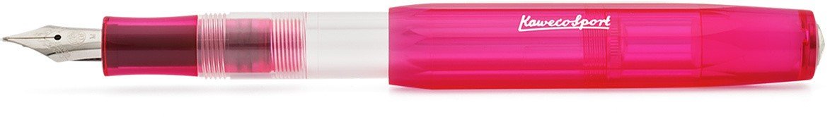 Ручка перьевая ICE Sport B 1.1мм розовый прозрачный корпус