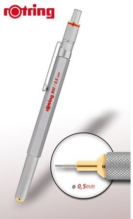 Карандаш механический Rotring 800 1854233 0.5мм серебристый