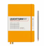 Записная книжка Leuchtturm Rising Colours А5 (в линейку), 251 стр., твердая обложка, теплый желтый