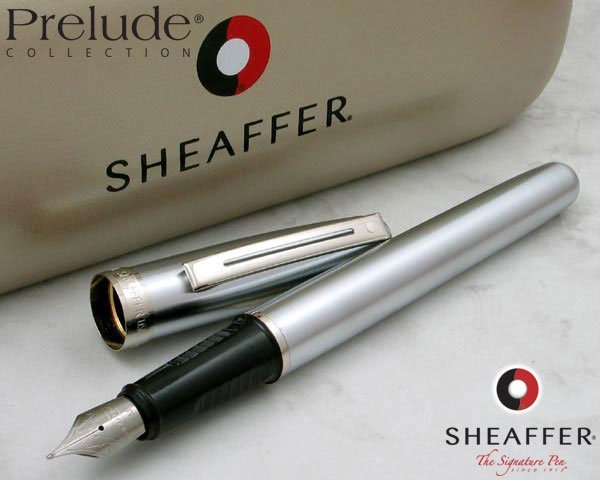 Перьевая ручка Sheaffer Prelude Brushed Chrome NT Перьевая ручка Sheaffer Prelude Brushed Chrome NT