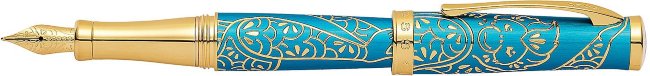 Перьевая ручка Cross Sauvage Year of the Monkey, Tibetan Teal Перьевая ручка Cross Sauvage Year of the Monkey, Tibetan Teal