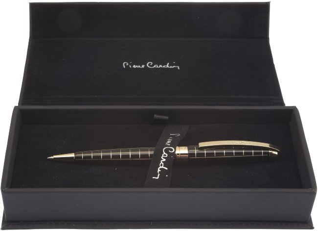 Шариковая ручка Pierre Cardin Progress черный лак, гравировка, позолота Шариковая ручка Pierre Cardin Progress черный лак, гравировка, позолота