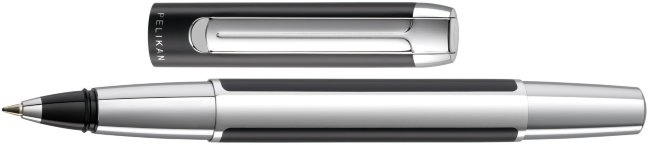 Роллер Pelikan Elegance Pura R40 Black Silver Роллер Pelikan Elegance Pura R40 Black Silver