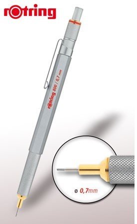 Карандаш механический Rotring 800 1854234 0.7мм серебристый