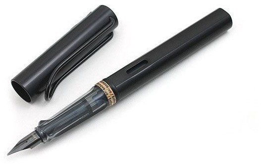 Комплект: Ручка перьевая Lamy Al-star Черный, Записная книжка, твердый переплет, А5, черный