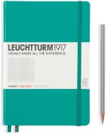 Записная книжка Leuchtturm A5 (в клетку) 251 стр., твердая обложка, изумрудная
