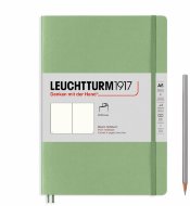 Записная книжка Leuchtturm А5 (нелинованная), 123 стр., мягкая обложка, пастельно-зеленая