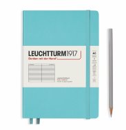 Записная книжка Leuchtturm Rising Colours А5 (в линейку), 251 стр., твердая обложка, бирюзовая