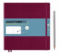 Скетчбук Leuchtturm Square 225х224мм, 150г/м2, 112 стр., твердая обложка, винный