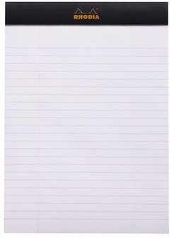 Блокнот Rhodia Basics №16, A5, линейка, 80 г, черный