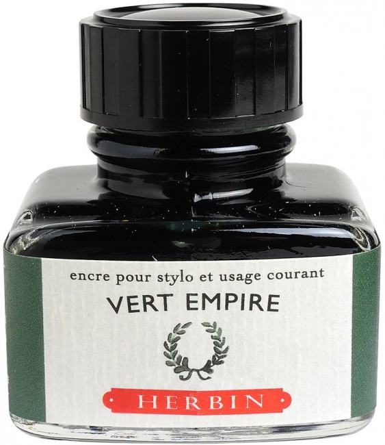 Чернила в банке Herbin, 30 мл, Vert empire Темно-зеленый Чернила в банке Herbin, 30 мл, Vert empire Темно-зеленый