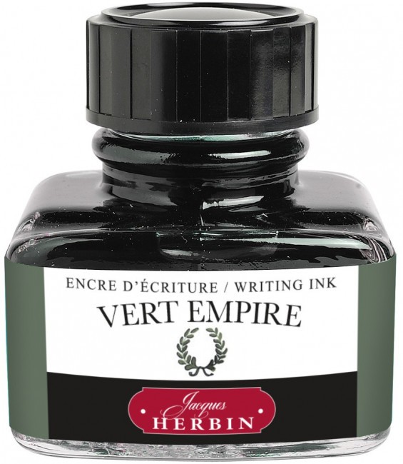 Чернила в банке Herbin, 30 мл, Vert empire Темно-зеленый Чернила в банке Herbin, 30 мл, Vert empire Темно-зеленый