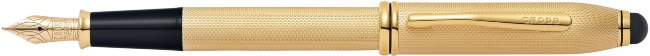 Перьевая ручка со стилусом Cross Townsend Engraved 23KT, Gold Plate Stylus Перьевая ручка со стилусом Cross Townsend Engraved 23KT, Gold Plate Stylus