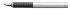 Перьевая ручка Graf von Faber-Castell Basic Metal, B, матовый хромированный металл