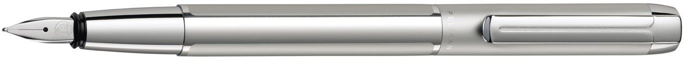 Перьевая ручка Pelikan Elegance Pura P40, серебристый, перо EF, подарочная коробка