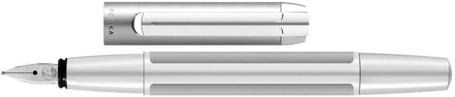 Перьевая ручка Pelikan Elegance Pura P40, серебристый, перо EF, подарочная коробка Перьевая ручка Pelikan Elegance Pura P40, серебристый, перо EF, подарочная коробка