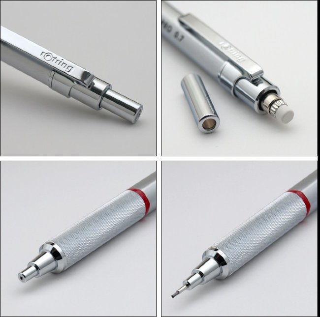 Карандаш механический Rotring Rapid Pro 1904255 0.5мм серебристый