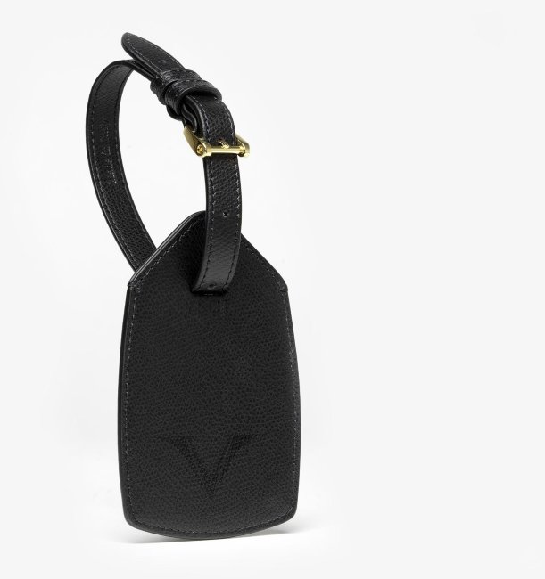 Кожаная багажная бирка Visconti VSCT Business Travel Collection цвет черный Кожаная багажная бирка Visconti VSCT Business Travel Collection цвет черный