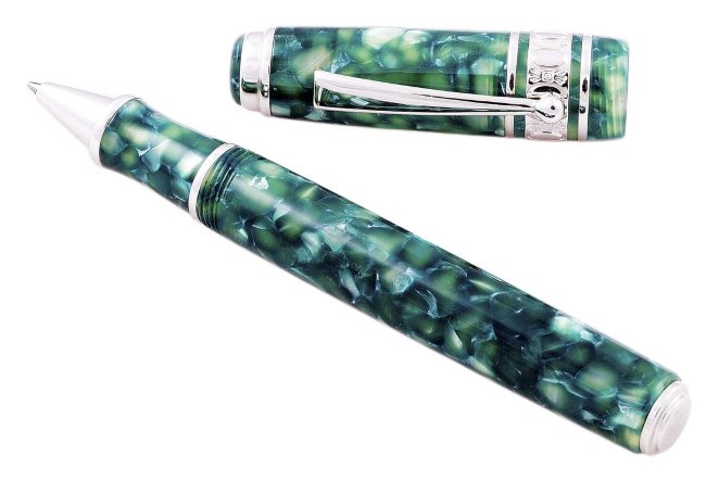 Ручка-роллер Ancora Maxima Color Green Silver