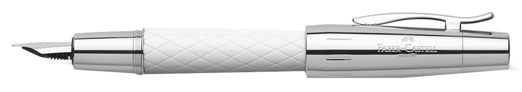 Перьевая ручка Graf von Faber-Castell E-motion Rhombus, белый, F