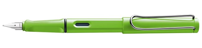 Комплект: Ручка перьевая Lamy Safari зеленый с упаковками синих и черных картриджей Комплект: Ручка перьевая Lamy Safari зеленый с упаковками синих и черных картриджей