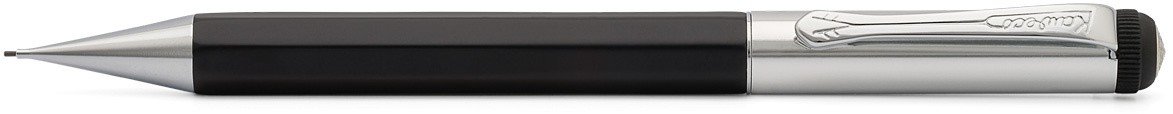 Карандаш механический ELEGANCE Twist 0.7мм цвет корпуса черный с серебристыми вставками