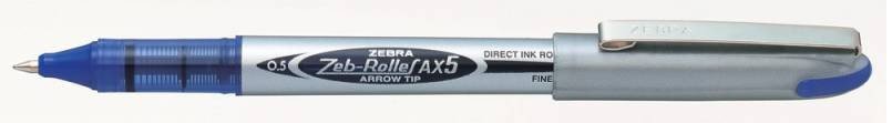 Набор из 2 ручек-роллеров Zebra ZEB-ROLLER B& AX5 0.5мм, синие чернила (15 штук)