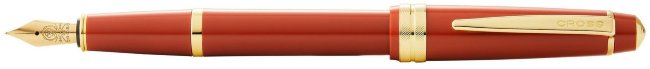 Перьевая ручка Cross Bailey Light Polished Amber Resin and Gold Tone