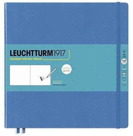 Скетчбук Leuchtturm Square 225х224мм, 150г/м2, 112 стр., твердая обложка, деним