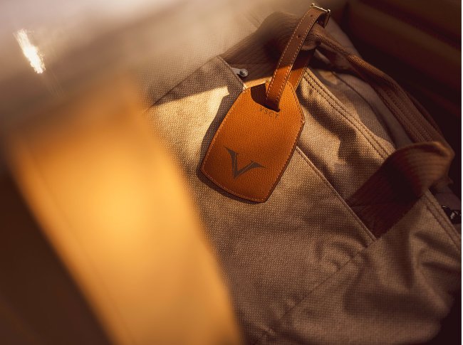 Кожаная багажная бирка Visconti VSCT Business Travel Collection цвет коньячный Кожаная багажная бирка Visconti VSCT Business Travel Collection цвет коньячный