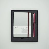Комплект: Ручка перьевая Lamy Al-star Пурпурный, Записная книжка, твердый переплет, А6, пурпурный