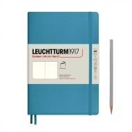 Записная книжка Leuchtturm А5 (нелинованная), 123 стр., мягкая обложка, нордически-синяя