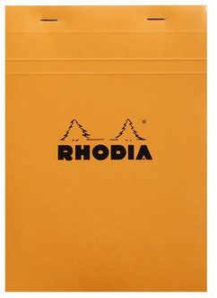 Блокнот Rhodia Basics №16, A5, клетка, 80 г, оранжевый Блокнот Rhodia Basics №16, A5, клетка, 80 г, оранжевый