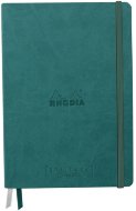 Записная книжка Rhodiarama Goalbook Creation в твердой обложке, A5, без линовки, 200 г, Peacock сине-зеленый