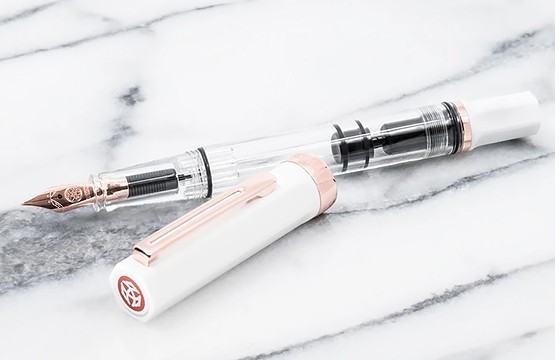 Ручка перьевая TWSBI ECO Rose Gold белый