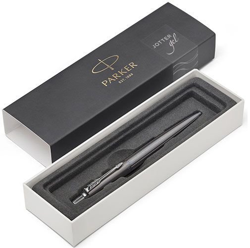 Шариковая ручка Parker Jotter Gel Premium K178 Oxford Grey Pinstripe CT Шариковая ручка Parker Jotter Gel Premium K178 Oxford Grey Pinstripe CT