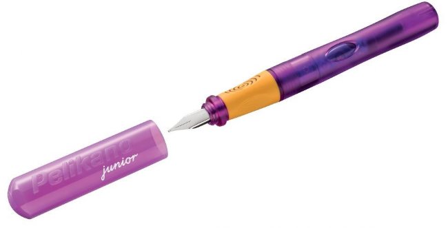 Перьевая ручка Pelikan Pelikano Junior, пурпурный Перьевая ручка Pelikan Pelikano Junior, пурпурный