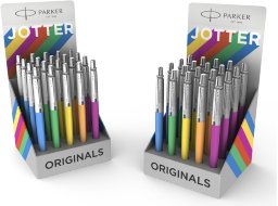 Шариковая ручка Parker Jotter Plastic, ассорти, дисплей, 20 шт