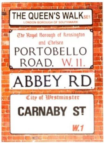 Блокнот LETTS STREET SIGNS, 96 листов, формат А5, линейка Блокнот LETTS STREET SIGNS, 96 листов, формат А5, линейка