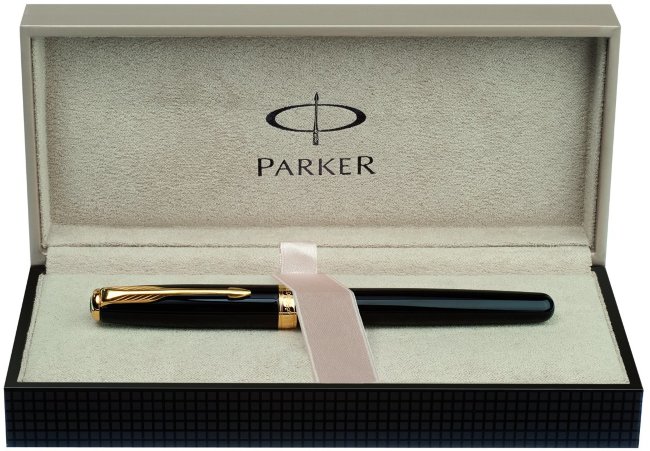 Перьевая ручка Parker Sonnet F531, Dark Grey Laquer CT