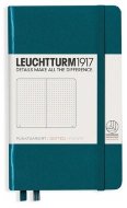 Записная книжка Leuchtturm A6 (нелинованная), 187 стр., твердая обложка, тихоокеански-зеленая