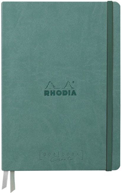 Записная книжка Rhodiarama Goalbook Creation в твердой обложке, A5, без линовки, 200 г, Aqua аквамарин Записная книжка Rhodiarama Goalbook Creation в твердой обложке, A5, без линовки, 200 г, Aqua аквамарин